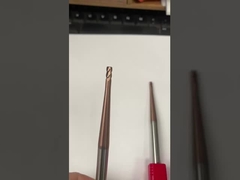 4.0mm Carburo sólido conical punta de nariz de bola de molino TiCN recubierto de corte de fresado CNC grabado