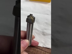 Saldado de carburo de eje recto de pulgada de extremo de molino / dentadura de ranura de corte de fresado